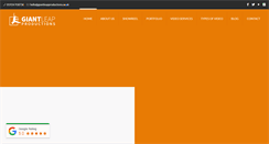 Desktop Screenshot of giantleapproductions.co.uk