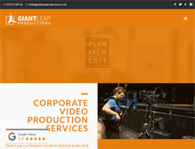 Tablet Screenshot of giantleapproductions.co.uk